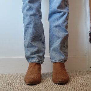 Old Navy suede boot heels